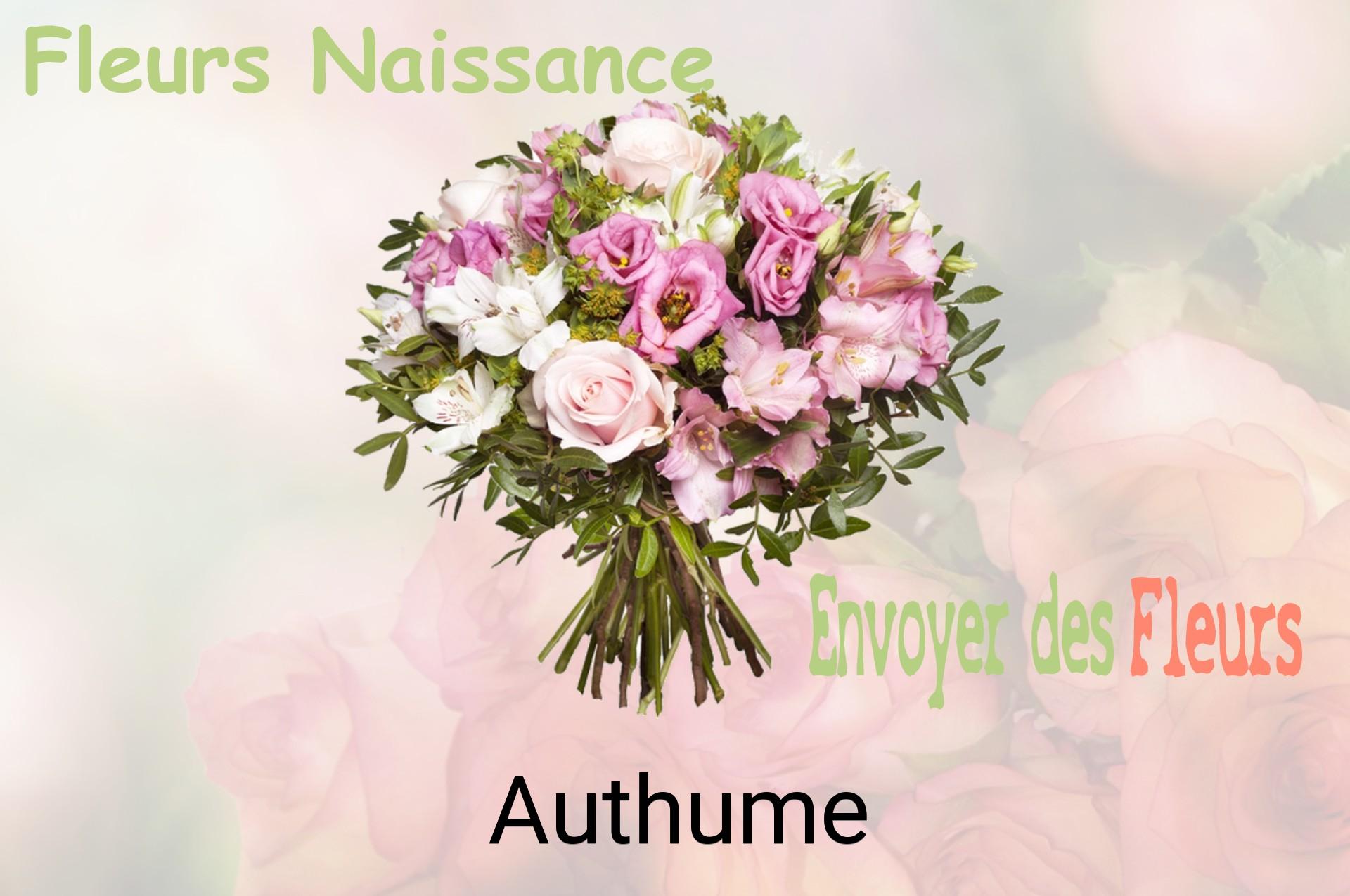 Bouquet de fleurs de naissance livré à Authume