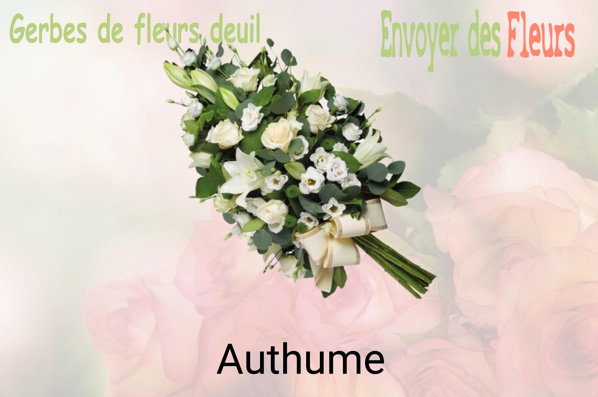 Gerbe de fleurs de deuil livrée à Authume